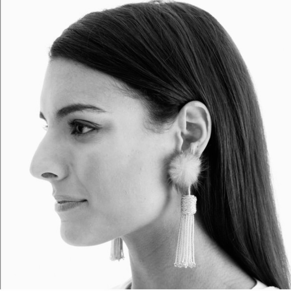 Mignonne Gavigan Mini Jackie Mink Statement Earrings - Picture 4 of 4